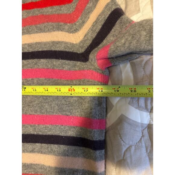 Halogen Cashmere Striped Sweater Medium - Picture 6 of 7
